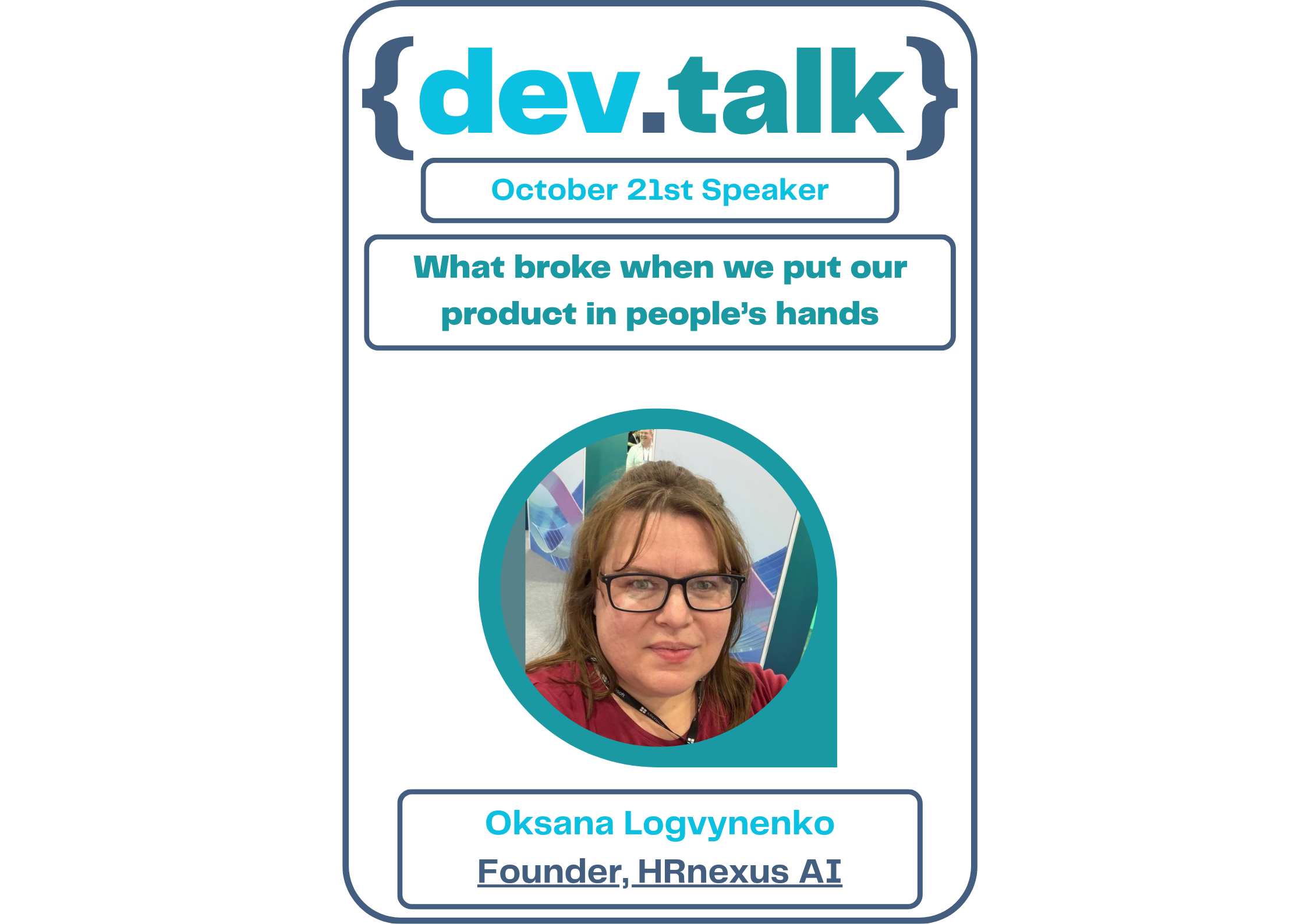 Oksana Logvynenko speaker headshot